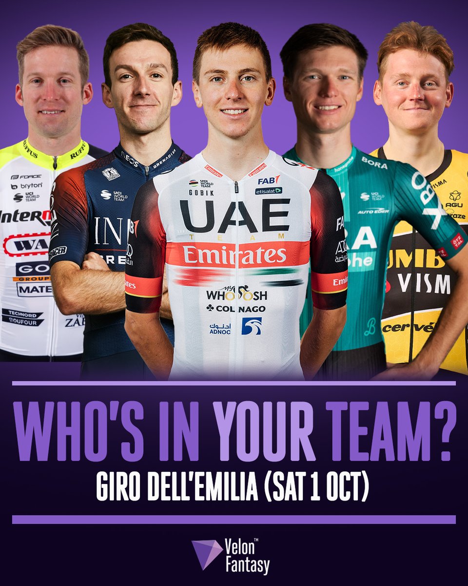 VelonCC's tweet photo. Some important points coming up in Italy 🇮🇹
Who's in your team for Giro dell'Emilia? 🤔
Play #VelonFantasy for free 👉🏼 https://t.co/pLgvMz017q https://t.co/5mLwpxyT8u