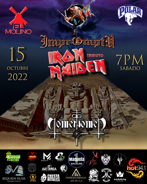 CrestaMetalica's tweet photo. Impromptu presenta tributo a Iron Maiden en Caracas celebrando el 38 aniversario de “Powerslave” > https://t.co/Y5CJXKv0dd #NoticiasCresta #CrestaNoticias #AgendaCresta #Noticias #Entretenimiento #Eventos #Música #PublicidadCresta

@elmolinoccs https://t.co/ax7cZSUZOQ