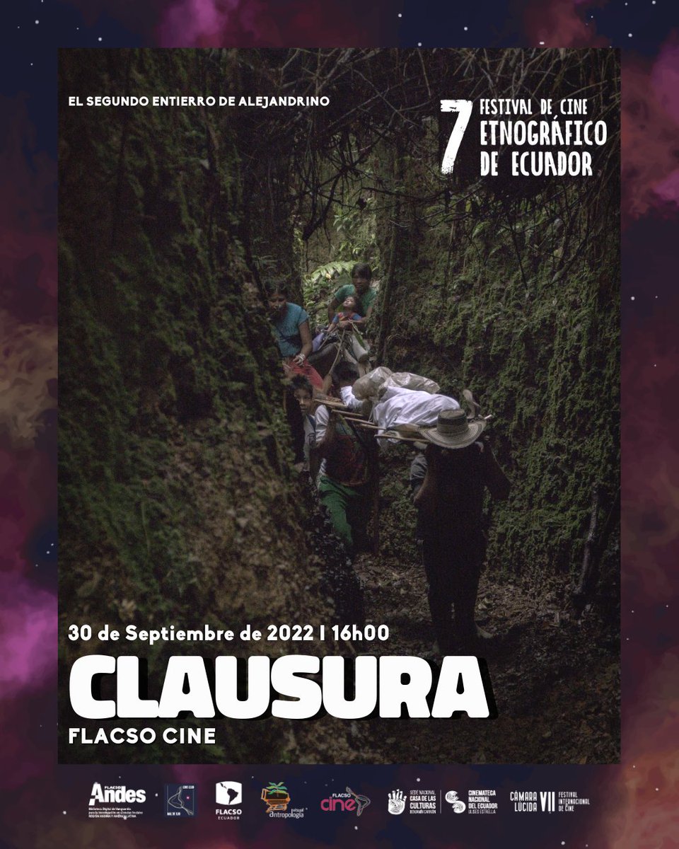 cinetnografico's tweet photo. Clausura del VII Festival de CIne Etnográfico de Ecuador. Este 30/09 cerramos nuestra séptima edición acompáñanos. Estaremos sorteando libros entre todos los asistentes a la Función de Clausura.

#VIIFCEE #quitocultura #entradalibre #cine https://t.co/fZKyJ2td1R