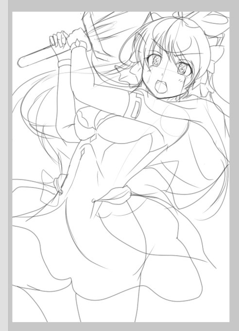 思い付きと勢いと衝動で描いたせいでアレだけど、どんなのが描きたかったのかはわかる…わかるかなぁ 