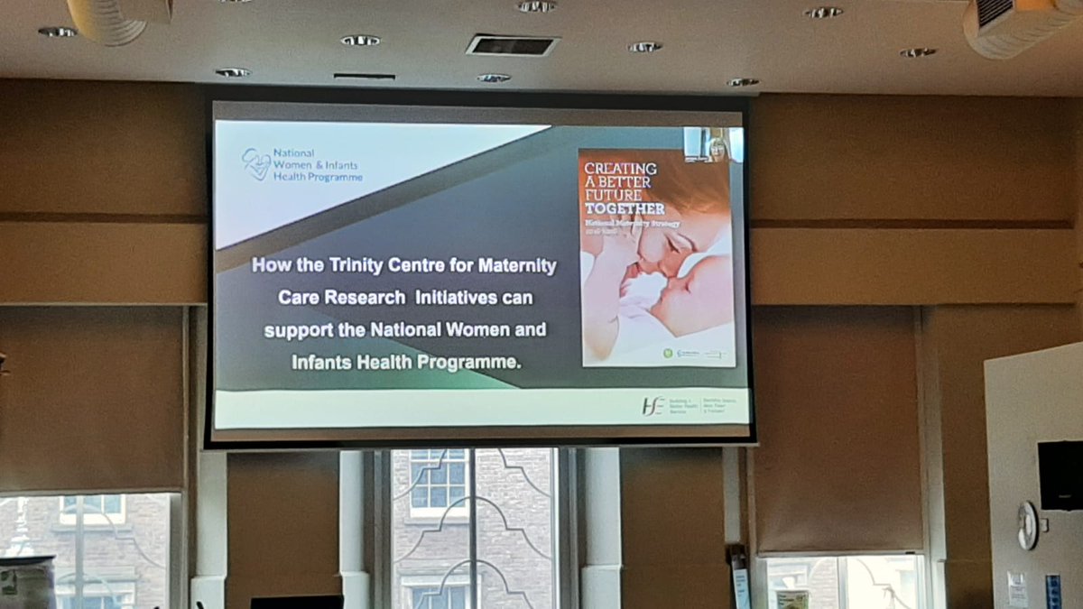 Angela Dunne, co-chair of the National Women and Infants Health Programme discussing how the @TCD_TCMCR can support the programme