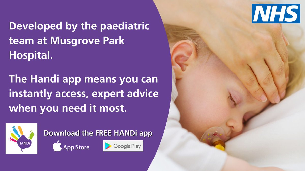 NHSSomerset's tweet photo. 💡Is your child feeling unwell? The FREE Handi app means you can instantly access, expert advice when you need it most. 

⭐️Download from your phone's app store or search 'Somerset App Library' for more clinically approved apps.

#ChooseWell #Somerset #AppsForParents https://t.co/1WtGNOaIcB
