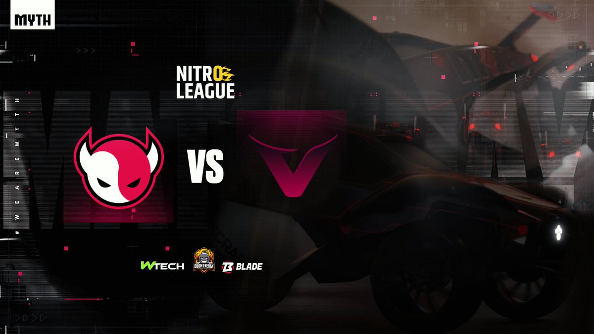 𝗠 𝗔 𝗧 𝗖 𝗛 𝗗 𝗔 𝗬

Our Rocket League team will face <a href="/VectroEsports/">Vectro</a> Unity
in the <a href="/NitroLeagueRL/">Nitro League Legacy</a> today!

⏱️Time: 20:00 CET
🔄Duration: BO7
 🎙️Caster: <a href="/kedsypoo/">Matt Keddie</a> 

🎥Stream: twitch.tv/myth_nl