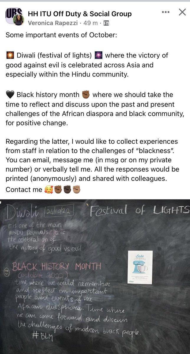 Fantastic work by <a href="/RapezziVeronica/">Veronica Rapezzi</a> our EDI champion <a href="/ICU_Harefield/">HarefieldCriticalCare</a> celebrating some upcoming events! <a href="/RBandH/">Royal Brompton and Harefield</a> <a href="/avey_bhatia/">Professor Avey Bhatia OBE</a> <a href="/ellec1/">Ellen Dunthorne</a> <a href="/LaurenBerry8/">Lauren Berry</a> <a href="/GSTTnhs/">Guy's and St Thomas'</a>