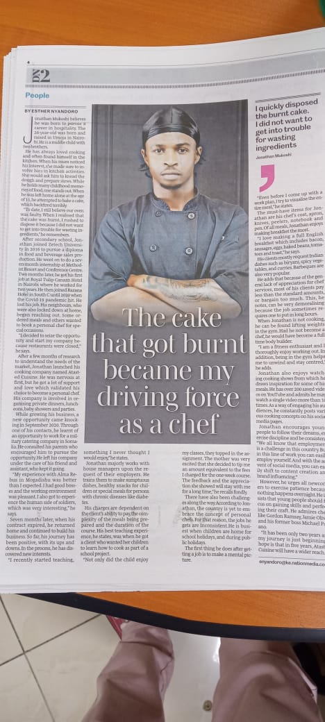 I made it to the paper guys 🥳🥳. To God be the Glory. 
A Tasted Cuisine to the World. ❤️
Glory be to God 🙏