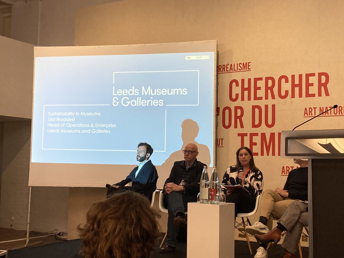 museums_yvonne's tweet photo. At the @EUROCITIES Culture Forum in #Lille, @lisabroadest talks about @LeedsMuseums environmental sustainability journey over the past 10 years in #Leeds https://t.co/xKPXYsdlnK