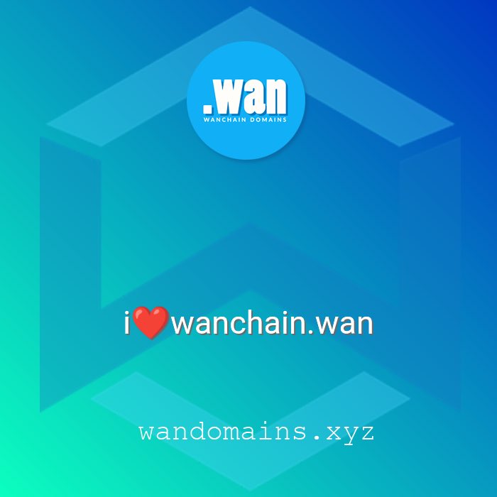 🔥#Mainnet 🚀🚀🌖.wan
⚡️Price: 50 $WAN/domain
⚡️Special (-20%): 40 $WAN/domain
⚡️Buy one-time, no renewal fees
✅ wandomains.xyz/app
<a href="/wanchain_org/">Wanchain</a> #wanchain $wan #web3 #web3domains #ens