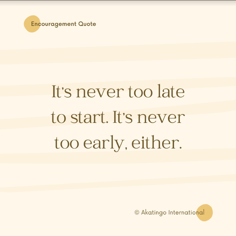akatingo_int's tweet photo. Start TODAY!!!! Because TODAY is your DAY 🤓 
#akatingointernational #createpositiveimpact #sustainability #changemakers #impactsprofessionals #change #agenda2030 #sdgs #networking #changetheworld https://t.co/j1y2hL3ubC