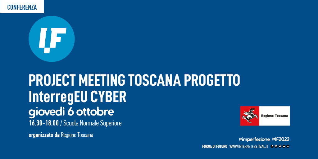 Internetfest's tweet photo. 🔵 Project meeting #Toscana progetto InterregEU Cyber
🗓 giov 6/10 | 16:30
📍 Sala degli Stemmi  @scuolanormale a cura di @regionetoscana
Le buone pratiche tra regioni per migliorare e coordinare la #cybersecurity è la missione del progetto #InterregEU @CyberEurope.

Programma ⤵️ https://t.co/ZWnLt5lCXq