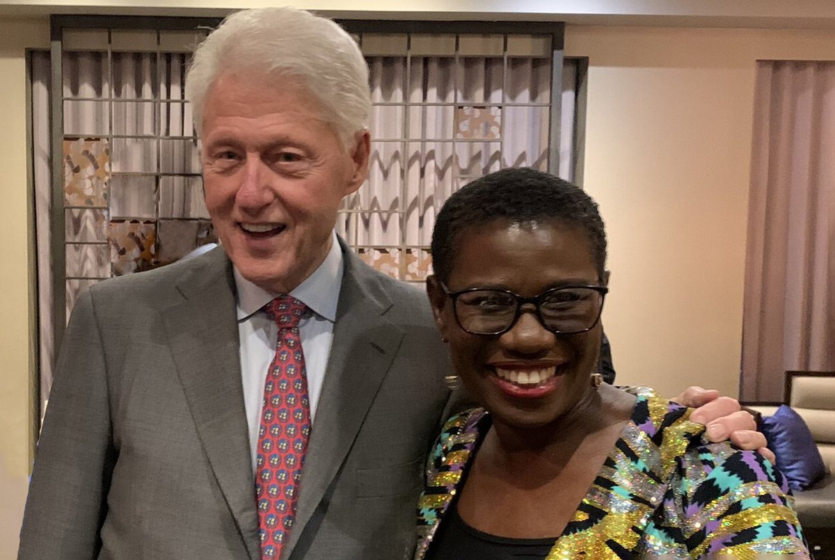 EJSCenter's tweet photo. As a trailblazing woman leader, #AmujaeLeader &amp; Mayor of Freetown @yakisawyerr is setting the tone for transformative leadership at the city level. Attending the @ClintonGlobal #CGI2022 recently, she discussed the role of cities in the fight against #ClimateChange. https://t.co/L7z5mtnmgI