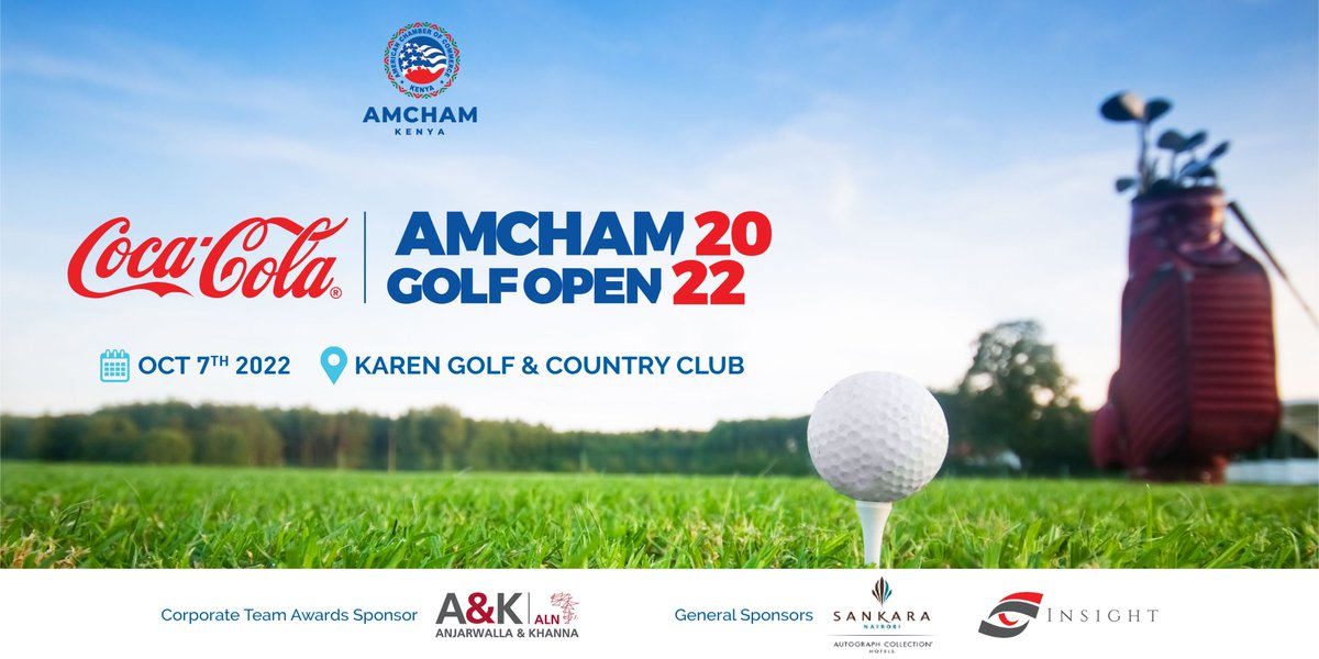 AmChamKE's tweet photo. We’re excited to announce Anjarwalla &amp; Khanna | ALN Kenya @ALNAfrica as the 2022 #AmChamGolfOpen Corporate Team Awards Sponsor! October 7, 2022, at @KarenGolfClub https://t.co/oAJtqSHYs4