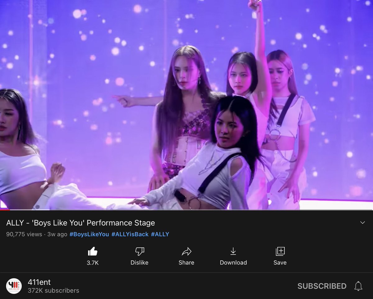 allysrecords's tweet photo. [UPDATE] ALLY - 'Boys Like You' Performance Stage

This video has surpassed 90k views on youtube already

วิดีโอเพลงนี้มียอดรับชมถึง 9 หมื่นวิวเป็นที่เรียบร้อย

🎬 https://t.co/8x29on6p05

#ALLY #ALLYsONLY #allynitibhon #แอลลี่
#ALLYisBACK #BoysLikeYou https://t.co/FmINaYfAgh