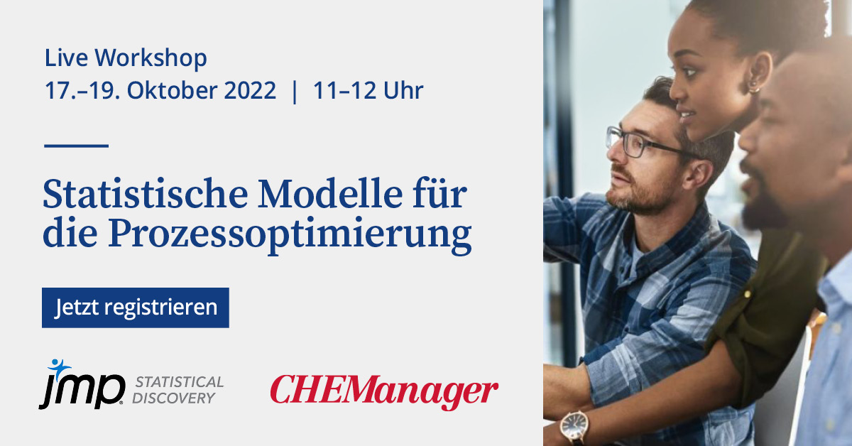 JMP_DACH's tweet photo. Statistische Modelle erstellen wie ein Profi - ganz ohne Coding. In drei einstündigen Webinaren lernen Sie die Grundlagen der statistischen Modellierung. Als Schmankerl erhalten Sie eine Teilnahmebestätigung von @chemanager. 
https://t.co/gMEkaU1umm? #JMP #statistik https://t.co/glmal3nXtW