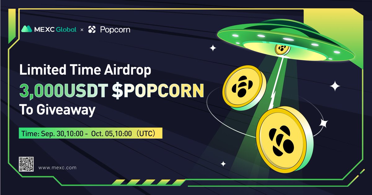 MEXC's tweet photo. .@MEXC_Global x @Popcorn_DAO time-limited event - $3,000 #POPCORN airdrops for grabs!

Fill out the Gleam form to win $1,000 #POPCORN ⤵️
https://t.co/ypcu3b0sAV…

Trade #POPCORN/USDT to share $2,000 #POPCORN  ⤵️
https://t.co/QZpO93lCAG… https://t.co/RLA76ziA7u