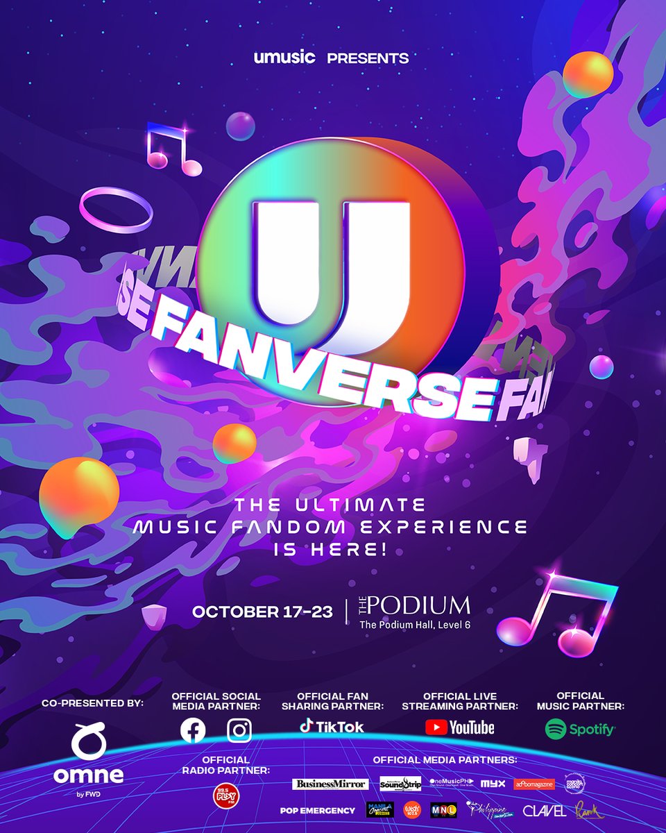 UMG_PH's tweet photo. It's time to bring #UMUSICFanVerse2022 to life for the best fans in the world! 

Philippines, get ready to experience the historical beginning of the biggest superfan-con and music festival for Filipino music fans. 🚀🌏 

Find out more here 👉 https://t.co/zZSjtCESN0 https://t.co/piTMw6JIJW