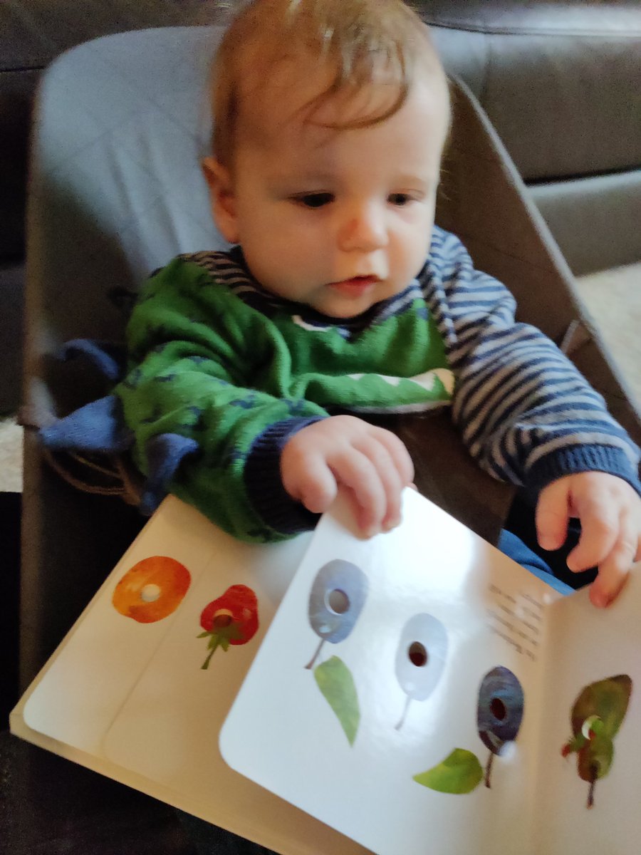 MsMcCoymaths's tweet photo. On a day like this there's nothing like curling up cosy with a good book! Keeping up with the numbers this week for @mathsweekscot with the very hungry caterpillar! 🌧️📚🐛🔢 @ragatehouse #counting #numbers #veryhungrycaterpillar #reading #rainyday #MathsWeekScot https://t.co/aMhJR60pnE