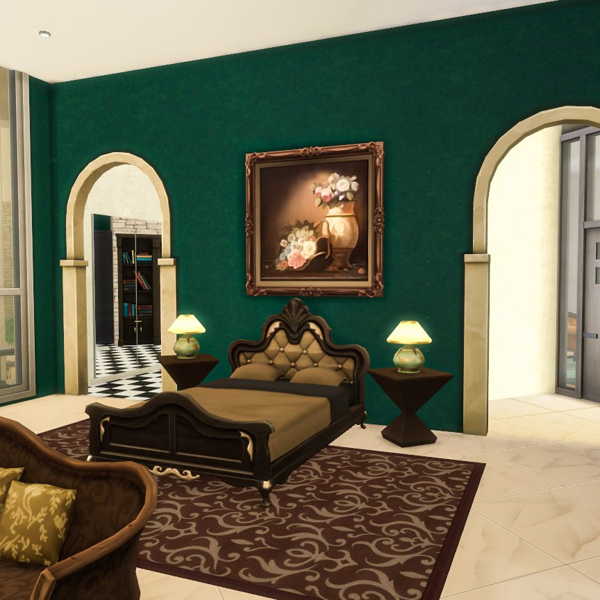 31WinterWolf31's tweet photo. Landgraab Desert Mansion | Main Bedroom and Walk-In Closet.
I struggled with this room a lot at first because of how big it is, but I think it turned out really well.
____
Speedbuild: https://t.co/3SKFCViDxT
____
#showusyourbuilds #thesims4 #backtobasicscollab #thesims https://t.co/rJvO4RP8MI