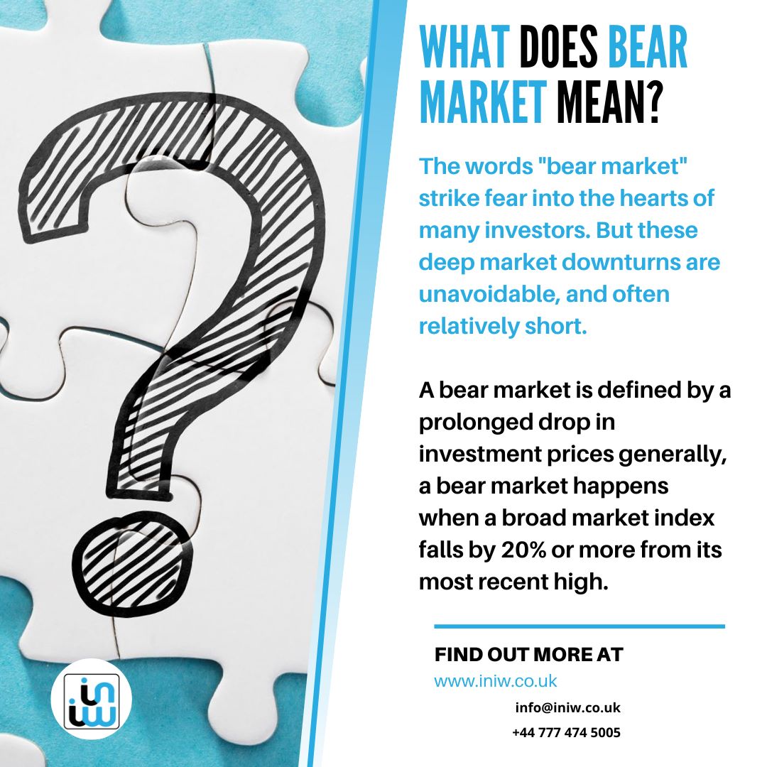 INeedIWant1's tweet photo. A bear market is defined by a prolonged drop in investment prices — generally, a bear market happens when a broad market index falls by 20% or more from its most recent high. 

To know more about our services just click on the 
link below👇 

https://t.co/AVQWmMa5Q6 https://t.co/jo0bzJiTF7