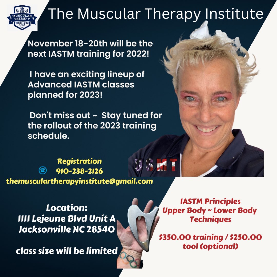 IASTM training specifically for #MassageTherapists