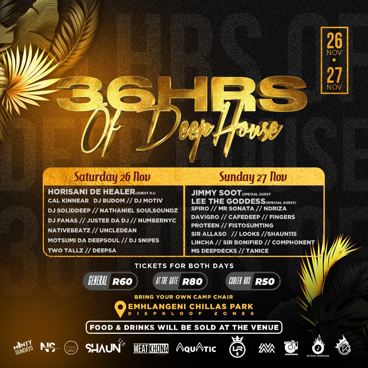 MeatKhona's tweet photo. 36Hrs Of DeepHouse 
33 DeepHouse Djs 
One Venue 🔥

@SimplyMissLee 
@DeejayLincha 
@MeatKhona
@DeHealerMusicSA https://t.co/qEyiZToRYd https://t.co/X6efGYVXsM