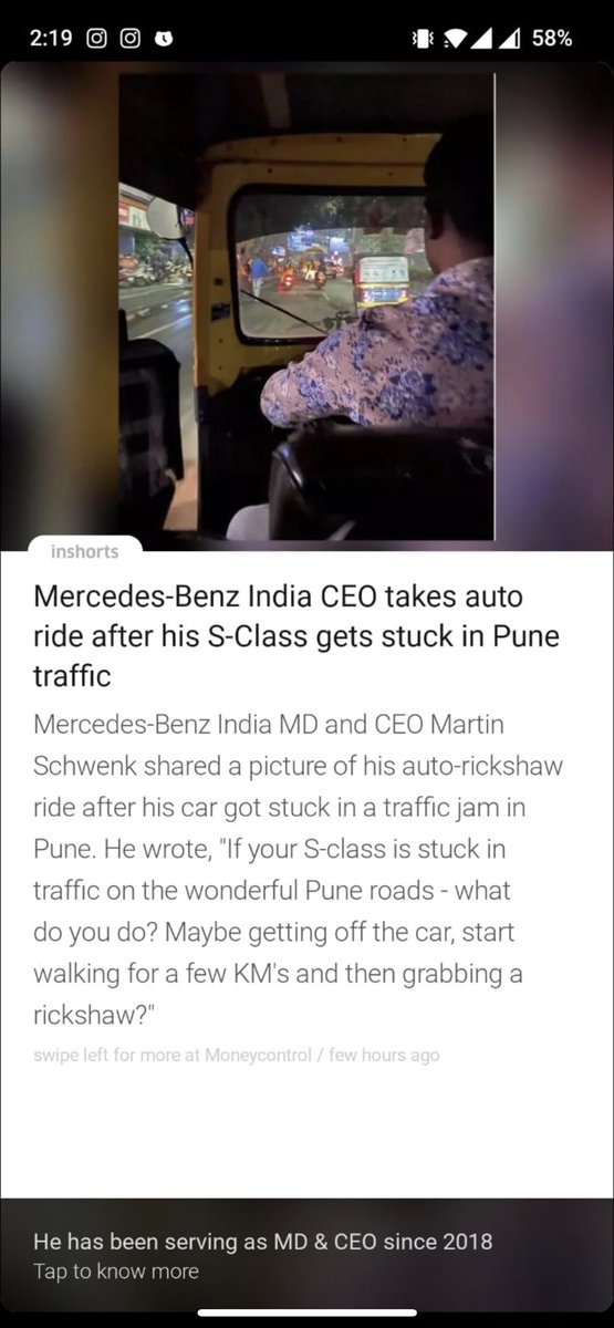 NEMDigital's tweet photo. Auto Rickshaw, a class apart. // Where Mercedes fails, an Auto Rickshaw prevails. // What can an Auto do but, a Mercedes can't? Navigate through traffic with ease.

@MercedesBenzInd @MercedesBenz 

#MercedesBenz #PuneTraffic https://t.co/Xsicg4mmsN