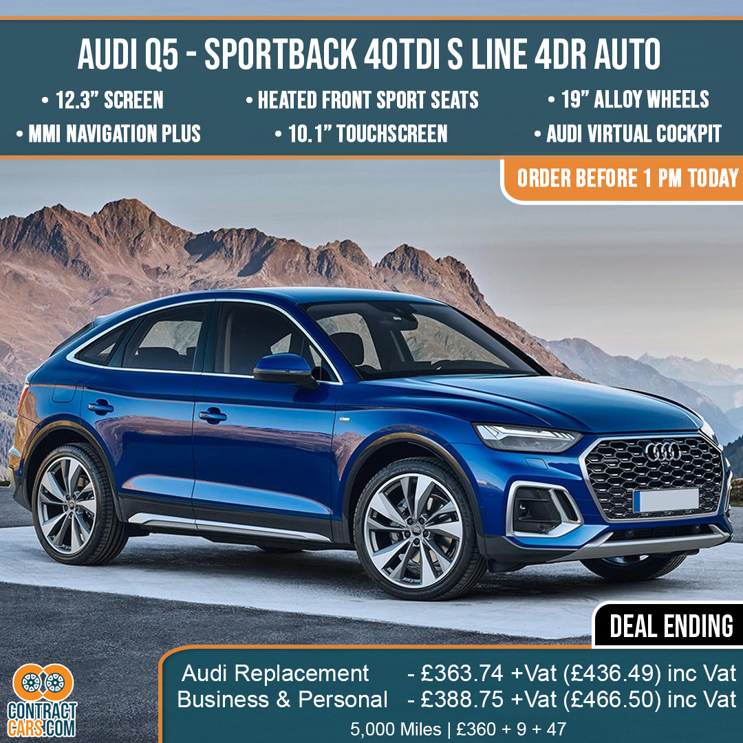 Contract Cars on Twitter "Audi Q5 Sportback 40TDi S Line 5dr Auto Audi