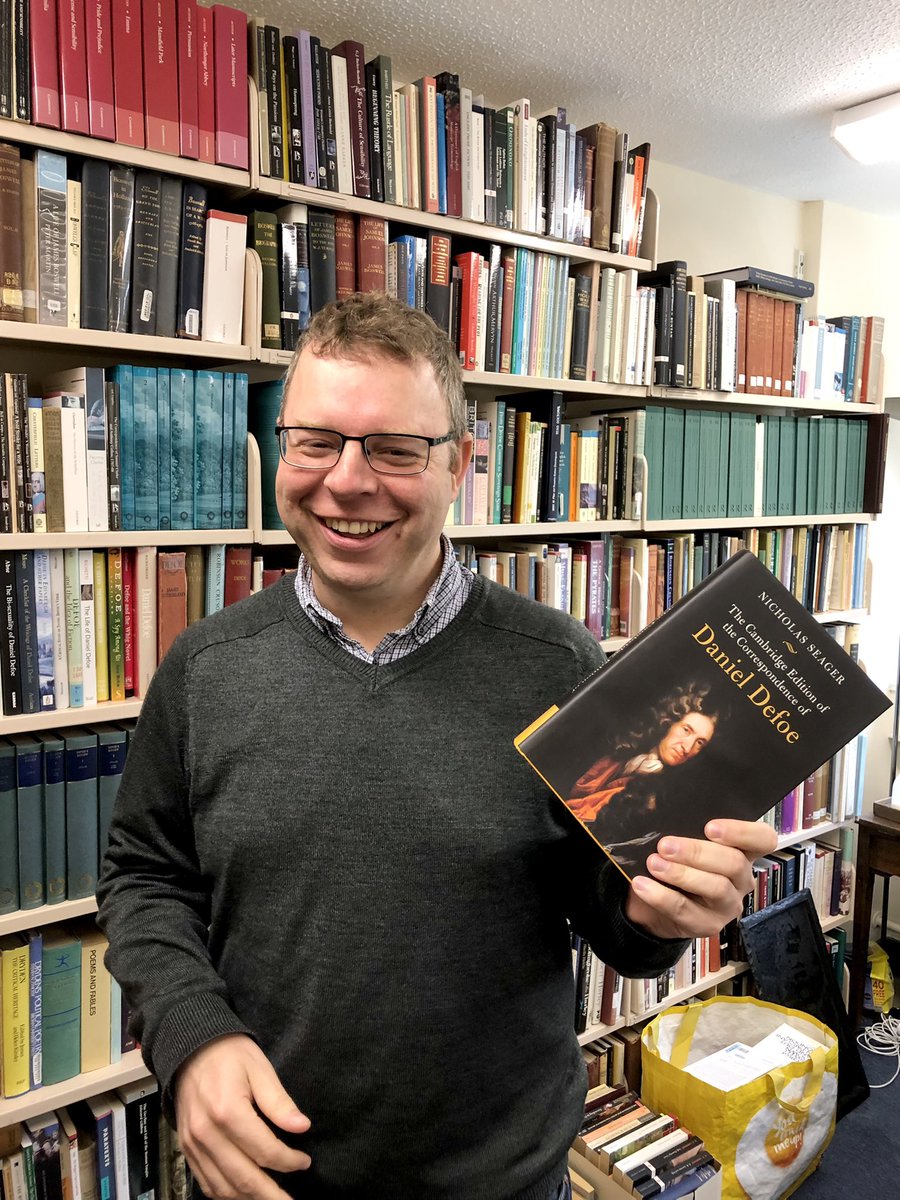English_Keele's tweet photo. Congratulations to our brilliant Head of School @drnickseager on the publication of the Defoe letters! This has been a labour of love, and what a beautiful volume it is! https://t.co/yogxOwEubL