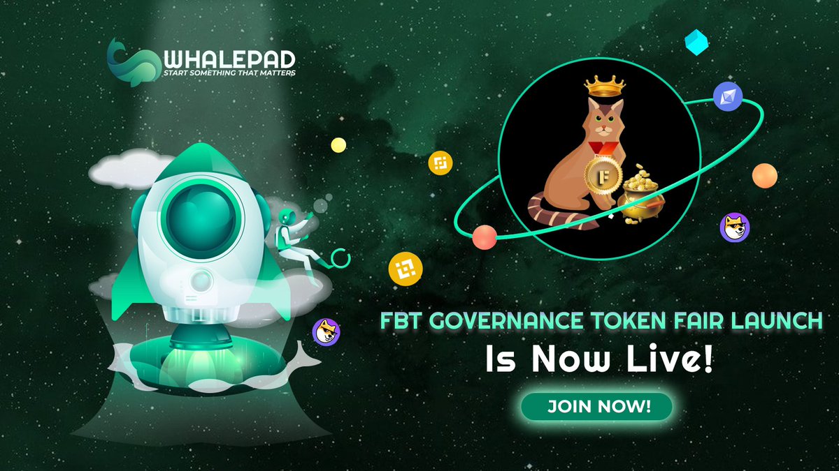 📍 [FBT Governance Token] TOP 1 TRENDING ON WHALEPAD!!

👉 FAIRLAUNCH IS LIVE NOW:
whalepad.app/pools/0x932C81… 

🔴 Total Supply: 88,000,000 FBT 

🔵 Tokens for Presale: 46,800,000 FBT  

🔶 Soft Cap: 38 BNB 

⌛ Presale End Time: 00:00 (UTC) 31st Oct 

Click 🔼 if you're interested