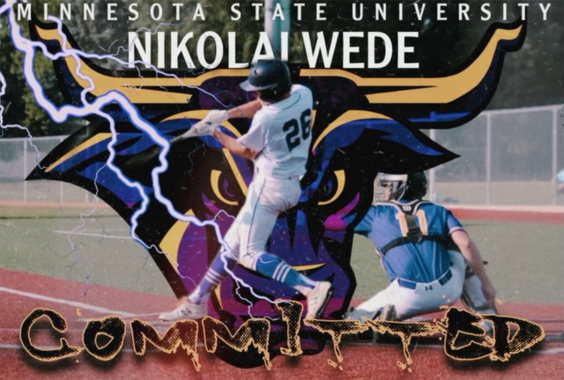 I am happy to share that I have committed to Minnesota State University to further my baseball career. Very appreciative of the time everyone has poured into me to help me get to this place! #gomavs <a href="/MinnStBaseball/">Minn State Baseball</a>