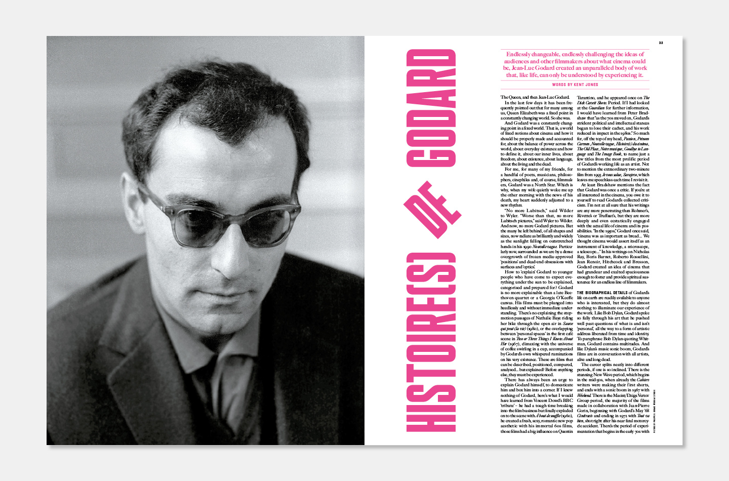 Sight and Sound magazine on Twitter "JeanLuc Godard. 19302022. Fin. Sight and Sound November