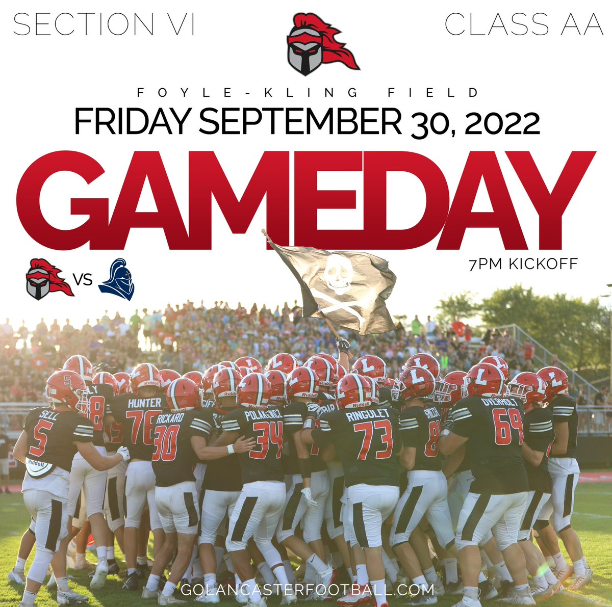 It is a pink out 🎀 Gates open at 5:30pm. Admission is $4, half of which is going directly to the American Cancer Society 🏈