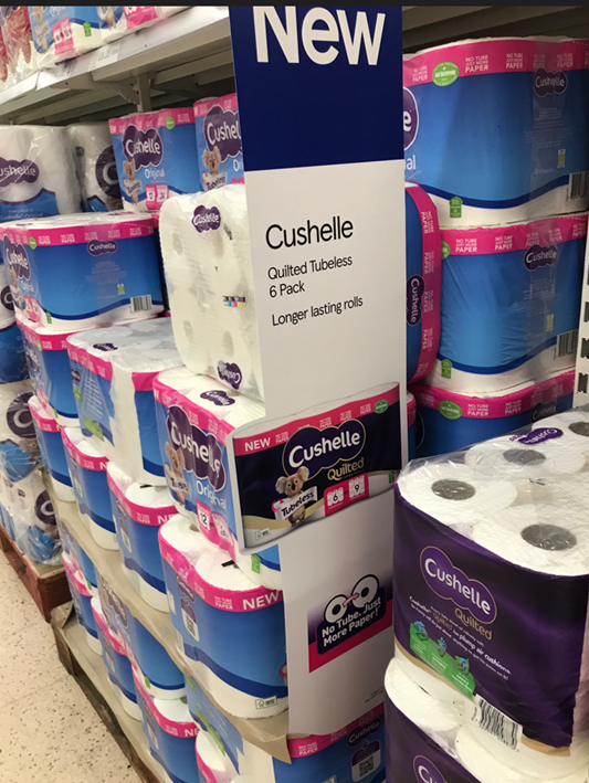 BlueChipMrkting's tweet image. Have you gone Tubeless yet?
 
With ‘no tube, just more paper’ packed onto every roll, #Cushelle Tubeless is a true category innovation.
But toilet roll is habitually shopped, making it even tougher to stop shoppers in their tracks.