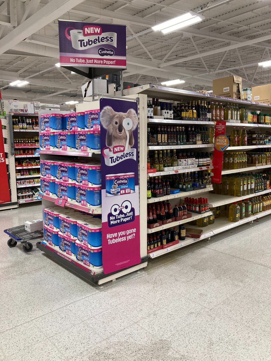BlueChipMrkting's tweet image. Have you gone Tubeless yet?
 
With ‘no tube, just more paper’ packed onto every roll, #Cushelle Tubeless is a true category innovation.
But toilet roll is habitually shopped, making it even tougher to stop shoppers in their tracks.