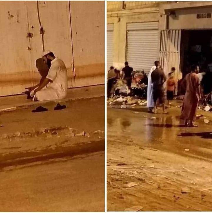 hureyaksa's tweet photo. جزائري صاحب محل حلويات احترق محله بالكامل، صلى أمام المحل ركعتين حمداً لله على السراء والضراء 🙏 https://t.co/aFs310JUT4