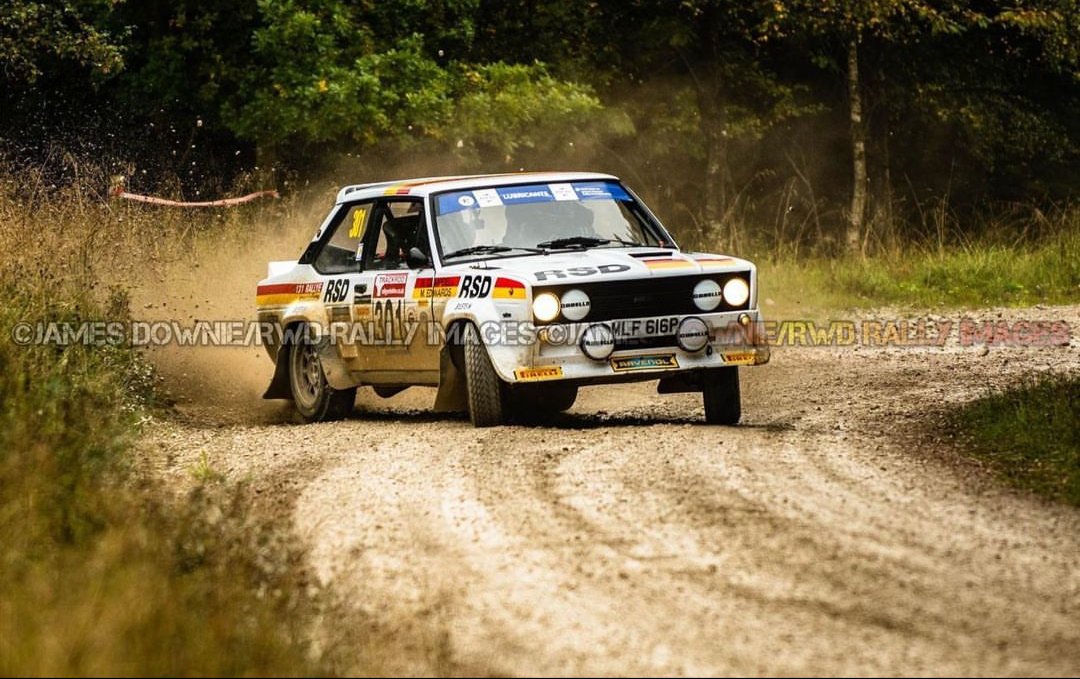 Lovely shot of <a href="/MERallysport/">Matt Edwards</a> sliding his way to Trackrod Historic victory in the 131 Abarth courtesy of <a href="/RWDRallyimages/">RWD Rally Images</a> #FiatFriday