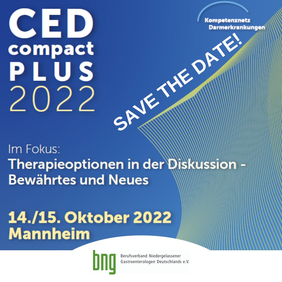 Die Fachgruppe CED im bng lädt herzlich zum Fortbildungsseminar „CED compact PLUS“ nach Mannheim ein. Wir freuen uns auf Sie als engagiertes Publikum – vor Ort oder auch online! 👉 https://t.co/EUzoz2NKcN https://t.co/LiRDguJSuQ