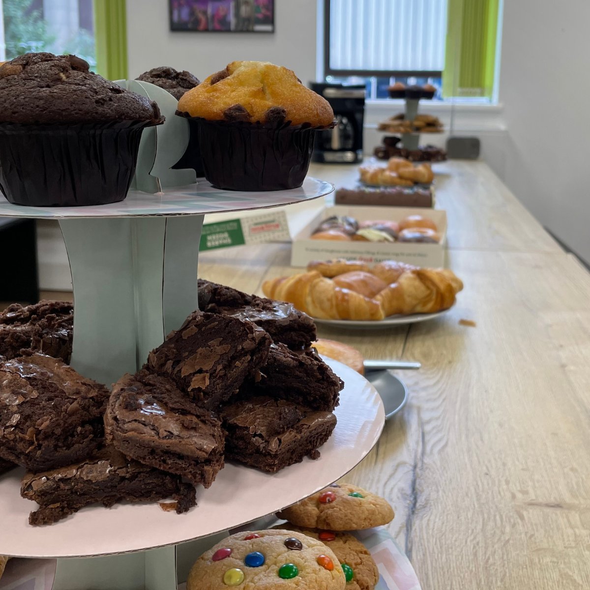 tattonrg's tweet photo. We've had a lovely morning holding a @macmillancancer Cancer Support Coffee Morning at our Manchester HQ and our office in London ☕ 💚 https://t.co/Xc3XWsEsEl