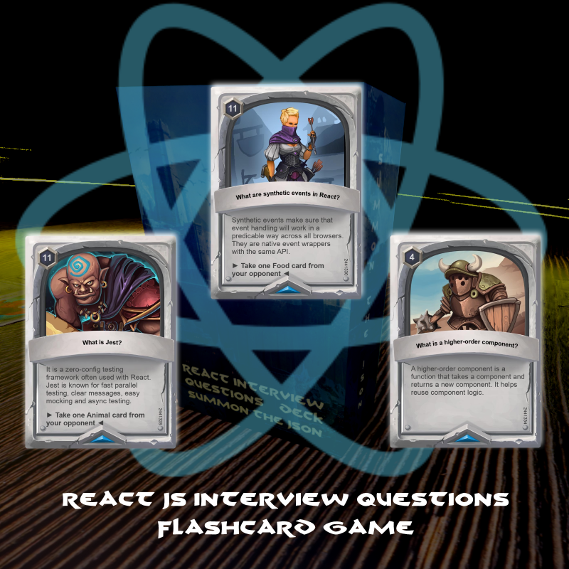 SummonTheJson's tweet photo. Are you preparing for a #React tech interview? Don't miss Summon The JSON: React deck: https://t.co/LRIEmTRg1r

#coding #reactjs #reactnative #reactarchitects #reactapp https://t.co/rZdRZpF2V0