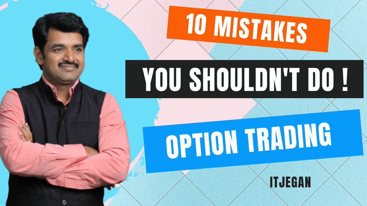 itjegan's tweet photo. 10 Mistakes you shouldn't do in Option Trading
#LowIV #riskaverse #marketorder
Stream it fully, to know all info in detail:
https://t.co/HrbRA1Kskx https://t.co/jIijoNnkyI