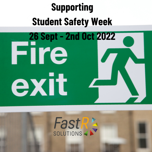 FastRSolutions's tweet photo. What could be worse than the fire alarm sounding at the crack of dawn? “It’s probably just a drill”, but it’s better to be safe than sorry, get out of bed & head to the safe meeting point.
Make sure you safely exit your building when the fire alarm sounds!
#StudentSafetyWeek https://t.co/rG0gk62K1R