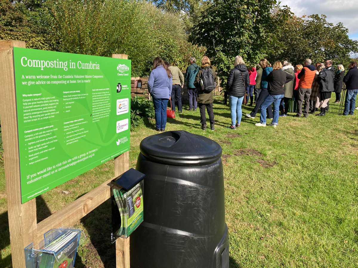 gardenorganicuk's tweet photo. Excited to launch our 1st #Compost Demonstration Site in #Cumbria. Visitors to the Gosling Sike site, #Carlisle, can learn about #homecomposting with hands-on talks &amp; demos. The site is a collab between @cumbriawildlife @CumbriaCC &amp; @CAfStweets. More 👉 https://t.co/PFmYyjLleN https://t.co/Ra9NJRskSu