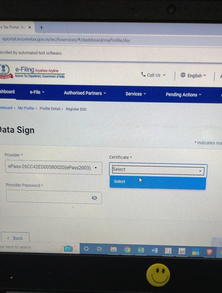 AKTripaathi's tweet photo. The income tax Portal is not responding. DSC is not getting registered 
#Extend_Due_Dates https://t.co/kQEHXpG4X9