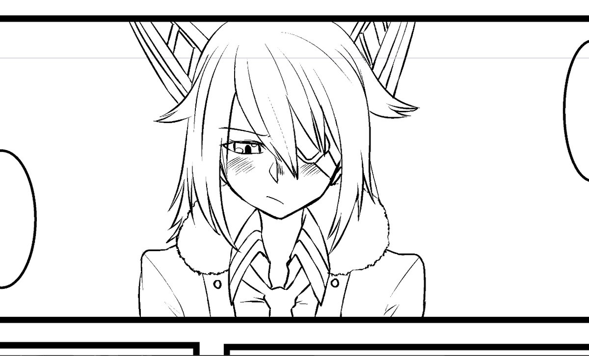 えらいかわいく描けた天龍ちゃん 