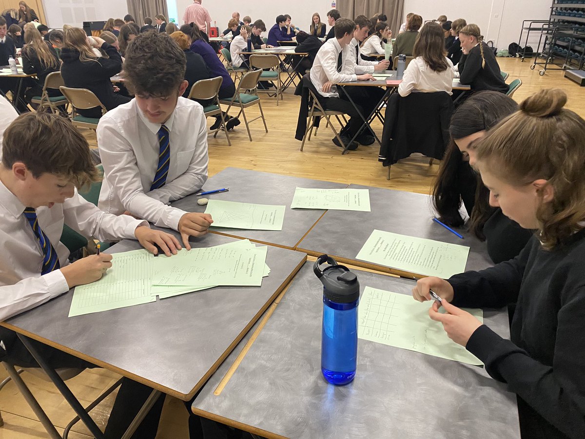 PKC Enterprising Maths in full swing! Let the competition begin. 🧮 👩🏼‍🎓 👨‍🎓 @PKCEducation @NumeracyPKC1 @PerthHighSchool @TheCSoA @PerthGrammar @kinrosshigh @BreadalbaneAcad @BerthaParkHigh @CrieffHigh @st_johnsacademy #enterprisingmaths #MathsWeekScotland