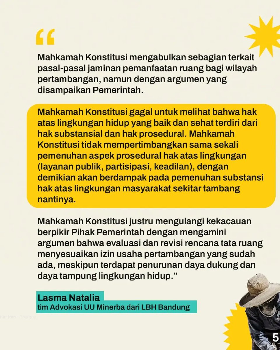bersihkan_indo's tweet photo. What?

Jadi walaupun UU Minerba bikin masyarakat terdampak sulit menyampaikan aspirasi, MK menganggap itu bukan urusan masyarakat.

Bagaimana pendapat mu?

#Petaka UU Minerba
#CabutUUMinerba
#BersihkanIndonesia https://t.co/sF0z0lWK3l