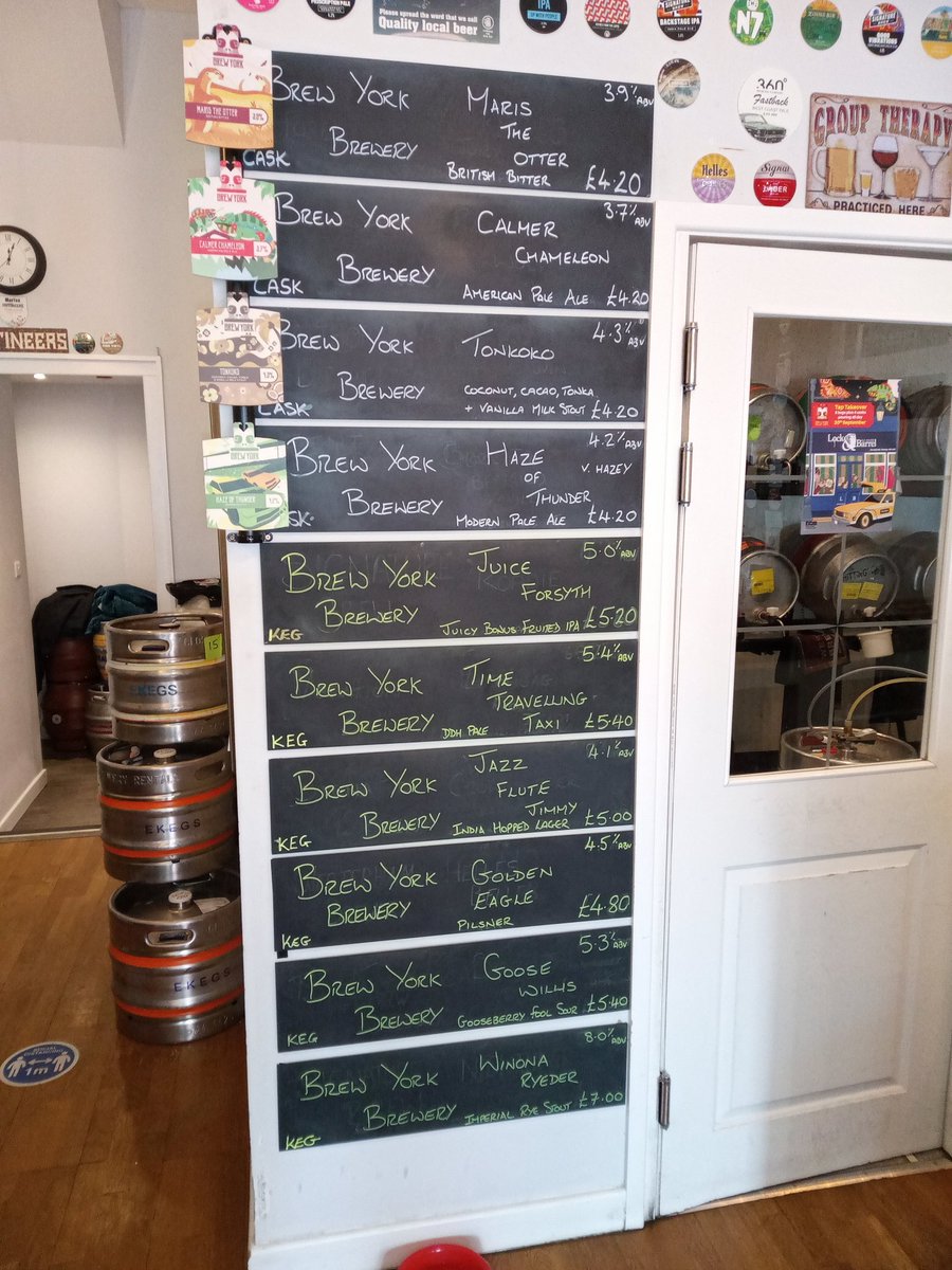 Our selection from our friends <a href="/brewyork/">Brew York</a> for today's tap takeover. Beat the weather and get here early #bromleycamra #beerlover🍻 #bromleybusiness #beerstagram #beers #bromleyfc #beeroftheday #beeroftheday #beerbelly #beerlover #craftbeerlover #camra #bromleycamra #cask #realales