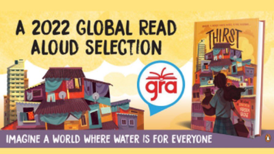 I love <a href="/pernilleripp/">Pernille Ripp</a> and in honor of #GRA22 I am doing a #giveaway of <a href="/varshabajaj/">Varsha bajaj</a> ‘s THIRST 

which I was fortunate to blurb. If you would like to win a copy of the arc I read, RT &amp; Follow us 

Winner will be chosen randomly and announced on Monday morning when #GRAThirst starts