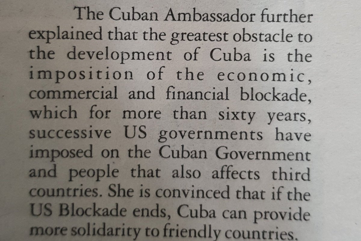 Ambassador.of #Cuba to #Ghana, <a href="/AnetteChGarcia/">Anette Chao García</a> talks about the Blockade against her country that affects #Cuba and third countries. #UnblockCuba

<a href="/CubaMINREX/">Cancillería de Cuba</a> <a href="/RodoBenitezV/">Rodolfo Benítez Verson</a> <a href="/lamoros2017/">Luis Alberto Amorós Núñez</a> <a href="/CE_Etcheverry/">Carlos E. Rodríguez Etcheverry</a> <a href="/chriskoney/">chris koney</a> <a href="/KwesiPrattJnr/">Kwesi Pratt, Jnr.</a> <a href="/EmbaCubaGhana/">Embassy of Cuba in Ghana</a> <a href="/JanetXCubaSi/">Janet</a>