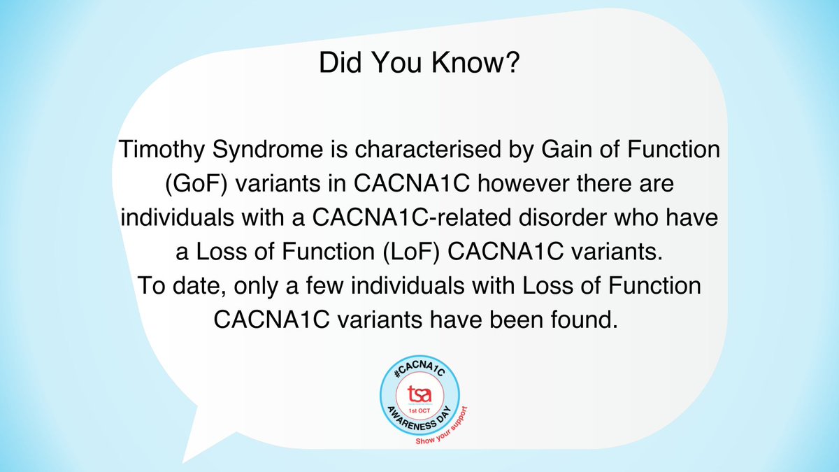 tsa_charity's tweet photo. Loss of Function #CACNA1C variants can lead to #ShortQT (SQT), a highly lethal heart rhythm disturbance that is the mirror image of #LongQT (prolonged QT interval), one of the hallmark features of #TimothySyndrome. #AwarenessDay #RareDiseases https://t.co/xDelbWIeUA