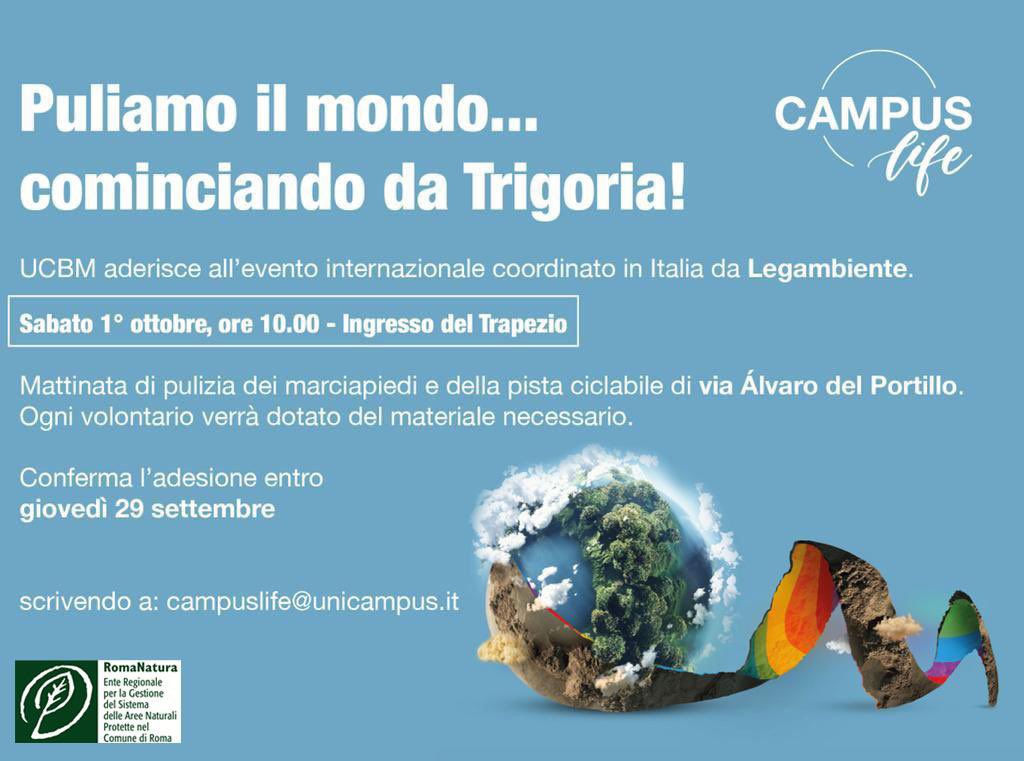 EnteRomaNatura's tweet photo. PULIAMO IL MONDO 2022
Per la trentesima edizione di  Puliamo il Mondo #RomaNatura e @CampusBioMedico vi danno appuntamento a Trigoria,nella Riserva Naturale di Decima Malafede per Sabato 1° ottobre h 10:00 
Ingresso del Trapezio https://t.co/bymeBEcFCh https://t.co/ssAS3o5rBf